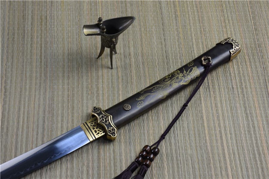 boxkatana Hand Forged Japanese Samurai Katana Heavenly Maiden Scattered Flowers T10 Carbon steel Ancient Forging