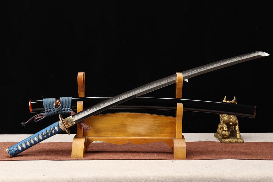 boxkatana Hand Forged Japanese Samurai Katana Night Hidden T10 Carbon steel Turns the soil to burn blade