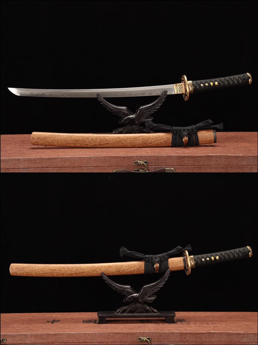boxkatana Hand Forged Japanese Samurai Katana Pattern Steel Turns the soil to burn blade