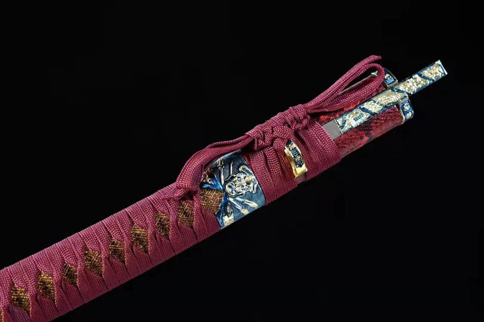 boxkatana Hand Forged Japanese Samurai Katana Silver Dragon Knight High-performance Manganese Steel