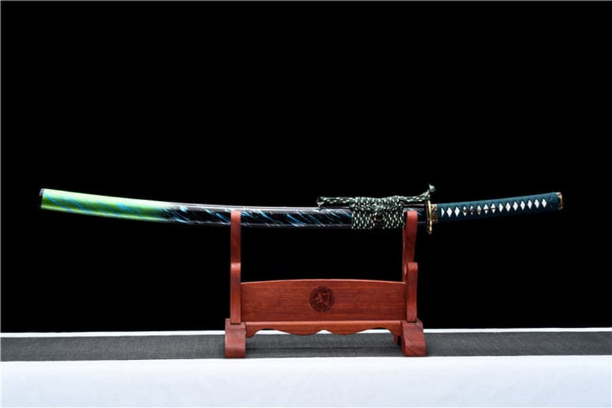 boxkatana Hand Forged Japanese Samurai Katana Sky Dome Pattern Steel Pure copper fine carving set