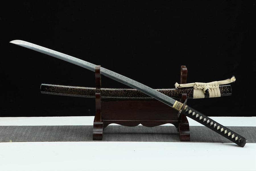 boxkatana Hand Forged Japanese Samurai Katana T10 Real Yokote Pure copper gilt silver