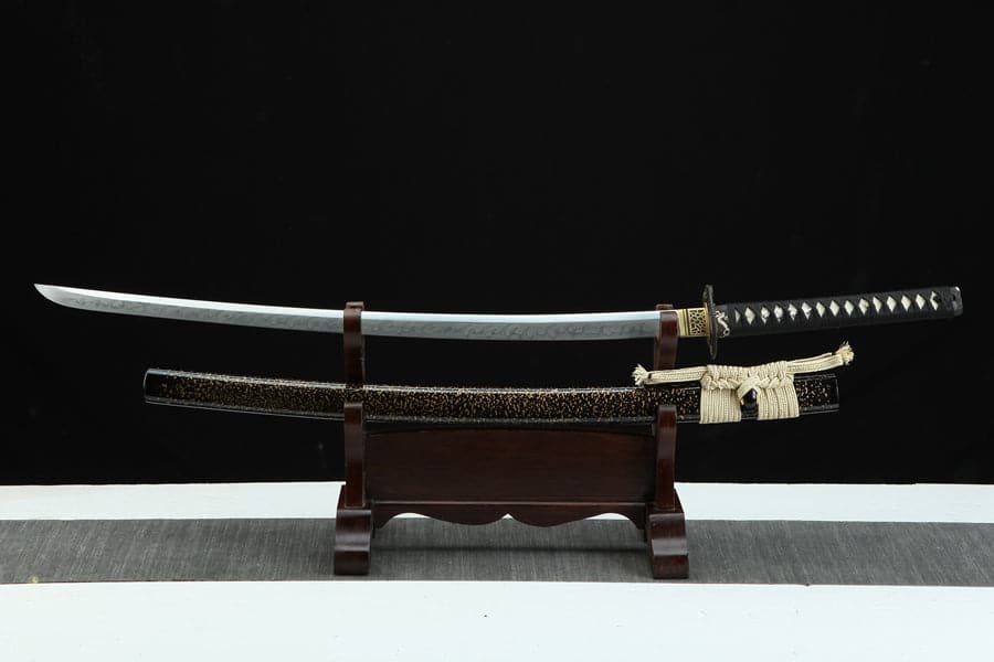 boxkatana Hand Forged Japanese Samurai Katana T10 Real Yokote Pure copper gilt silver