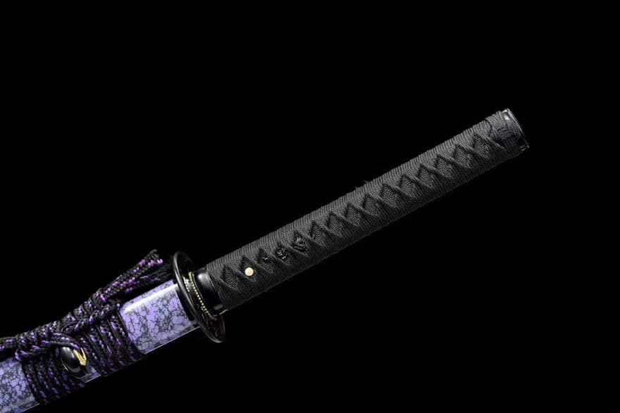 boxkatana Hand Forged Japanese Samurai Katana Violet 9260 Spring Steel Full Tang