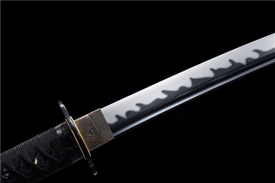 boxkatana Hand Forged Japanese Samurai Katana Wanderer High Manganese Steel Blade blackening process