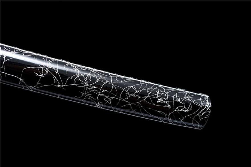 boxkatana Hand Forged Japanese Samurai Katana Wanderer High Manganese Steel Blade blackening process