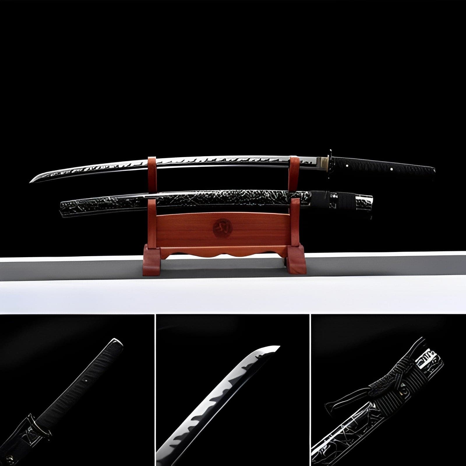 boxkatana Hand Forged Japanese Samurai Katana Wanderer High Manganese Steel Blade blackening process
