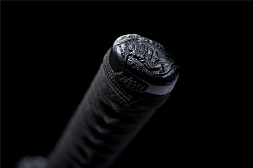 boxkatana Hand Forged Japanese Samurai Katana Wanderer High Manganese Steel Blade blackening process