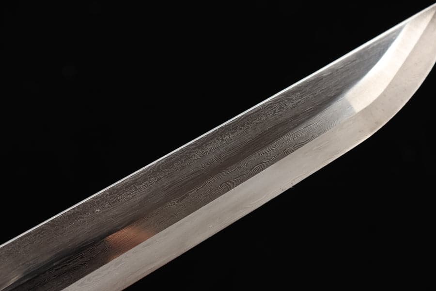 boxkatana Hand Forged Japanese Samurai Katana Yama T8 carbon tool steel Yellow engraved knife sheath