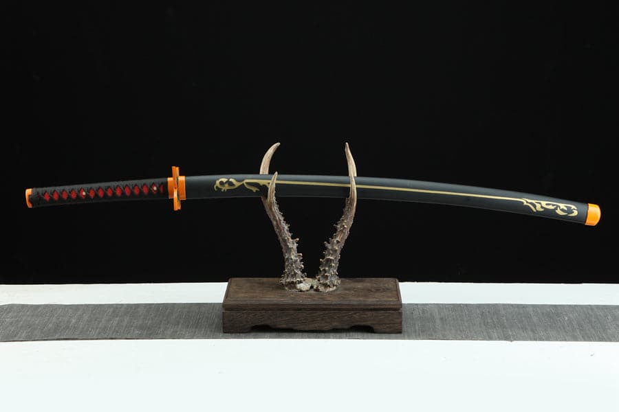 boxkatana Handmade Anime Demon Slayer Tanjiro Nichirin 3rd Generation Sword 1045 High Carbon Steel Black