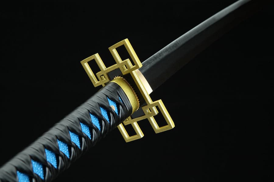 boxkatana Handmade Anime Katana Demon Slayer Muichiro Tokito Nichirin Sword 1045 High Carbon Steel Black