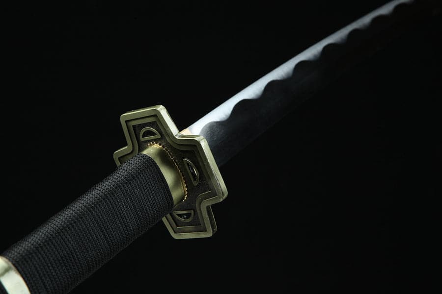 boxkatana Handmade Anime One Piece Roronoa Zoro's Yubashiri Sword 1045 High Carbon Steel Black
