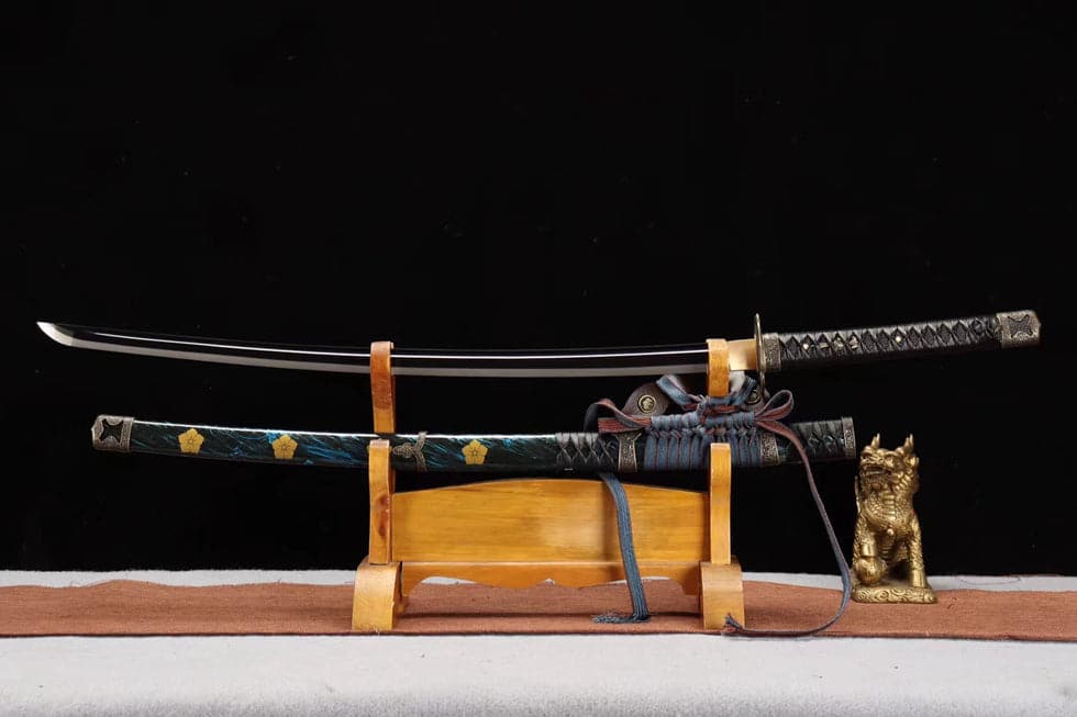 boxkatana Handmade Japanese Tachi Odach Thousand Feathers 1060 High Speed Steels Hand grinding