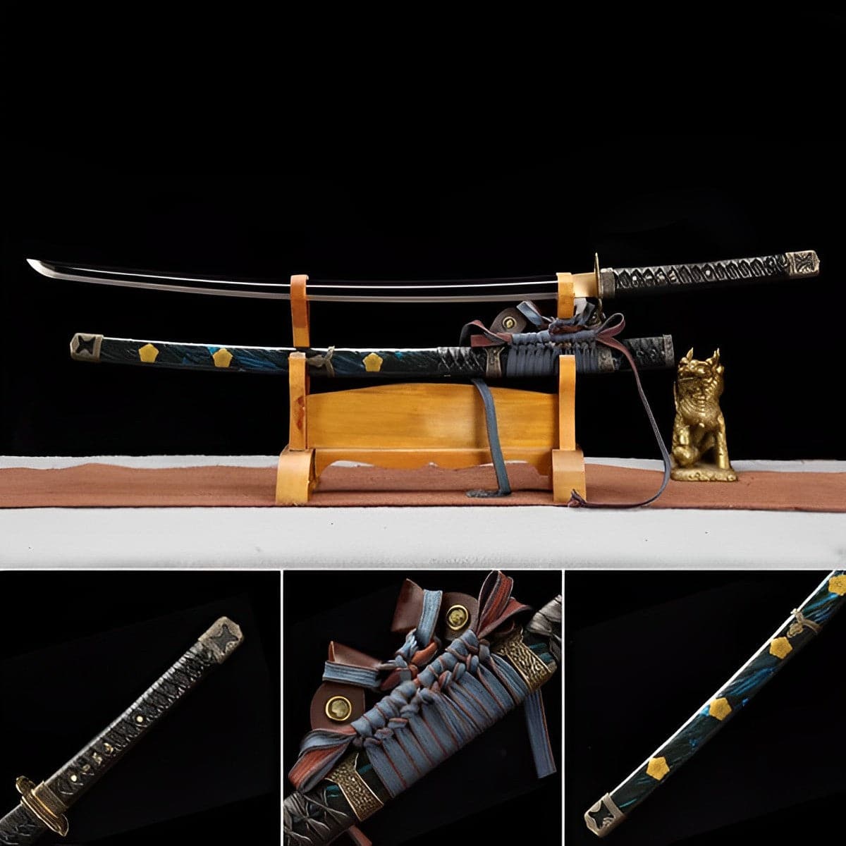 boxkatana Handmade Japanese Tachi Odach Thousand Feathers 1060 High Speed Steels Hand grinding