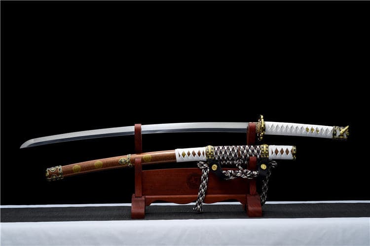 boxkatana Handmade Japanese Tachi Odachi Golden Cherry 9260 Spring Steel Two-color alloy cherry blossom