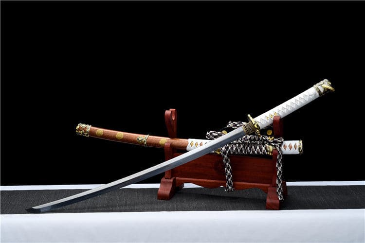 boxkatana Handmade Japanese Tachi Odachi Golden Cherry 9260 Spring Steel Two-color alloy cherry blossom