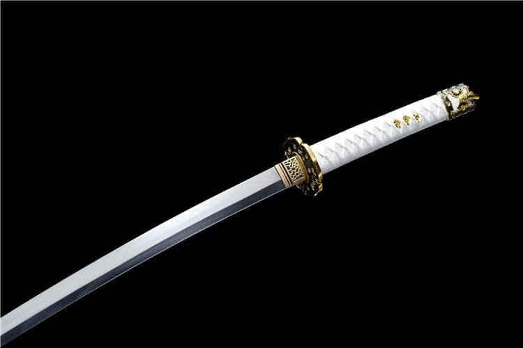 boxkatana Handmade Japanese Tachi Odachi Golden Cherry 9260 Spring Steel Two-color alloy cherry blossom