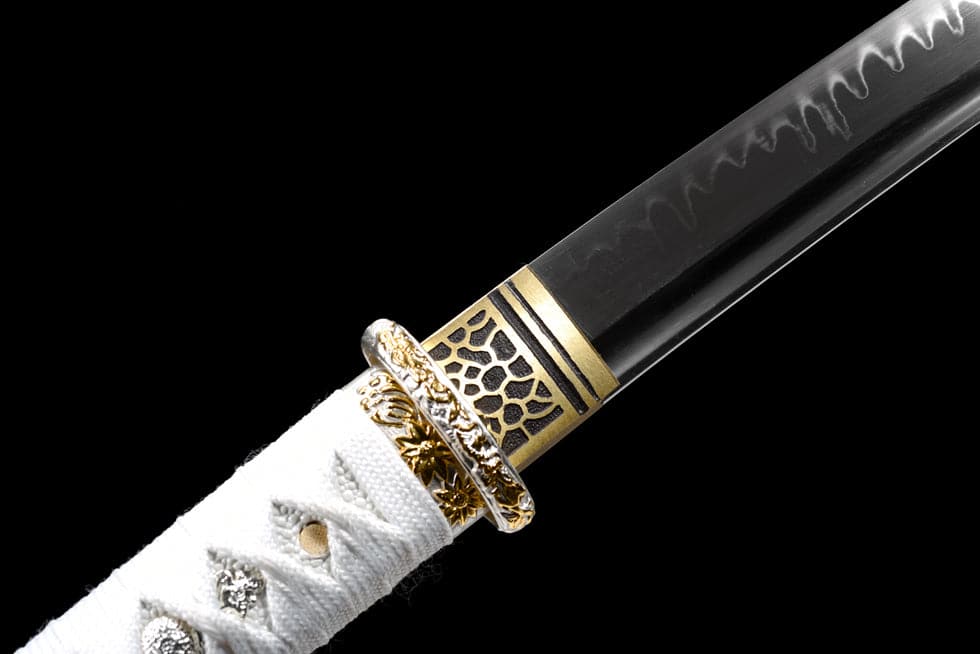 boxkatana Handmade Japanese Wakizashi Water T10 Carbon steel Turns the soil to burn blade