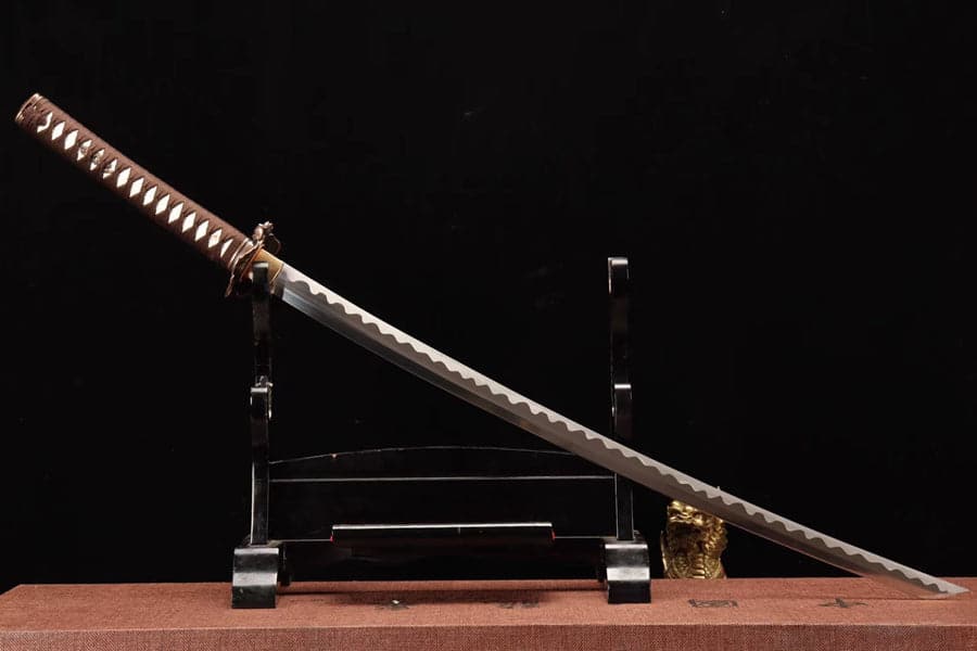 boxkatana Handmade Rurouni Kenshin Reverse Blade Sword T10 Turns the soil to burn blade