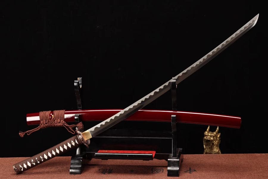 boxkatana Handmade Rurouni Kenshin Reverse Blade Sword T10 Turns the soil to burn blade