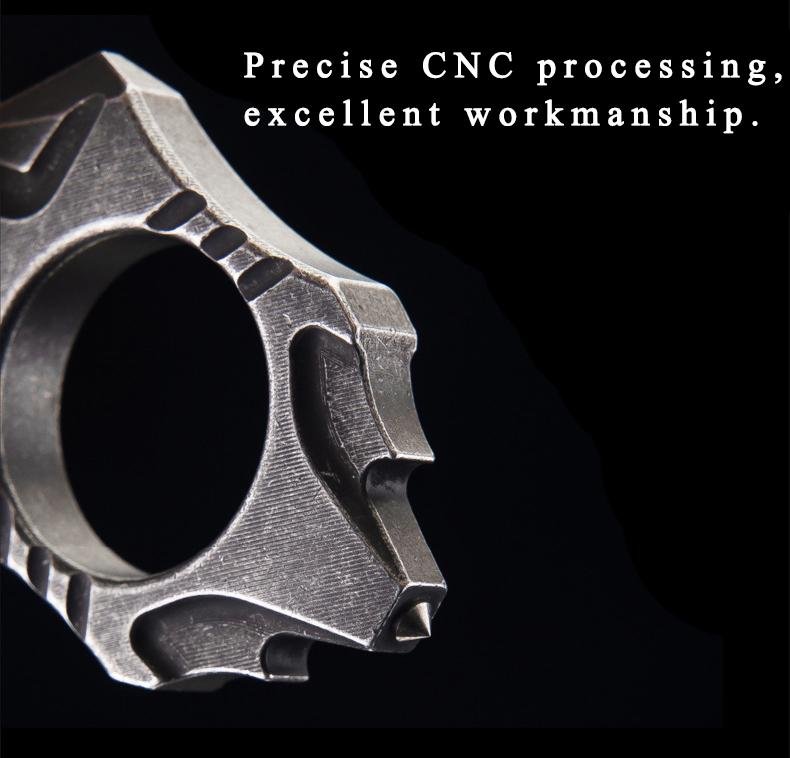 Stainless Steel Self Defense Ring - Cakra EDC Gadgets