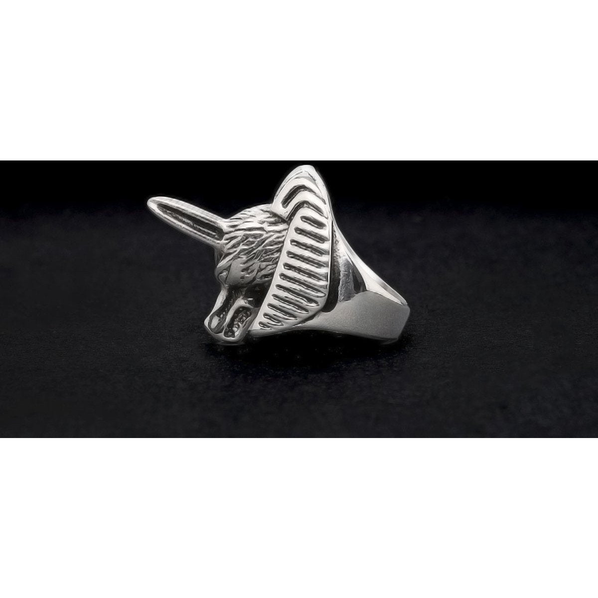Wolf Head Full Stainless Steel Women's Self Defense Ring - Cakra EDC Gadgets